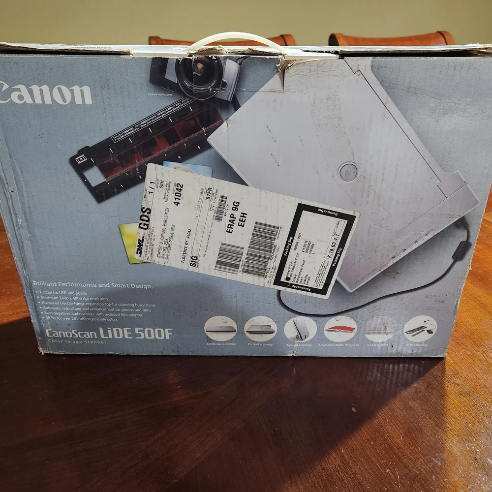 New Canon CanoScan LiDE 500F Silver Flatbed Scanner